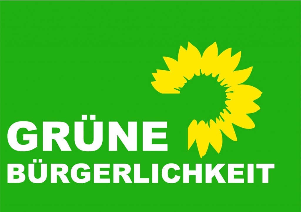 Grüne Bürgerlichkeit - Eine Adaption des Logos der Partei "Die Grünen"