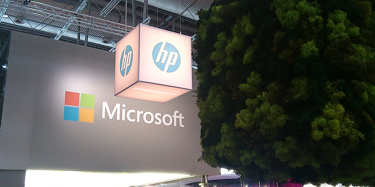 Stand von microsoft auf der CeBIT 2013